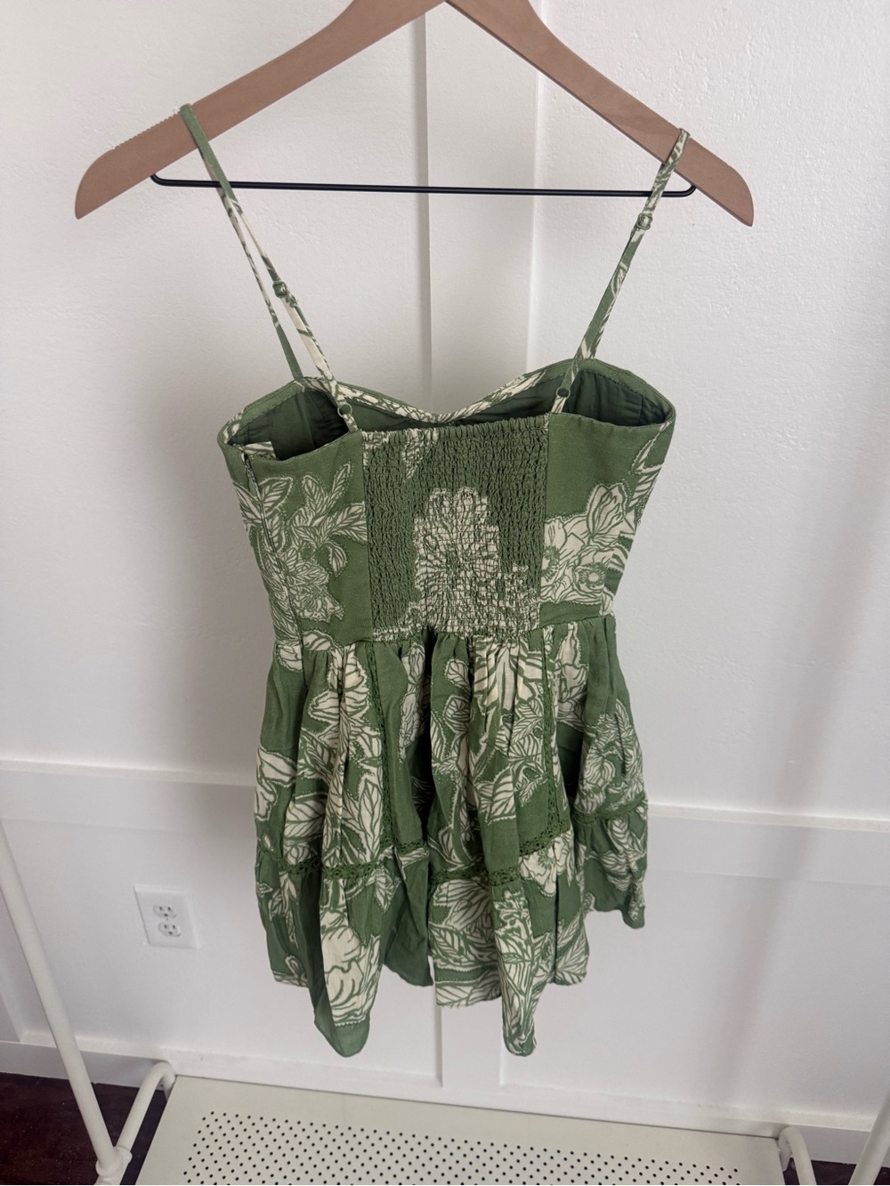 Hemant & Nandita Dara Green Floral Mini Dress - Picture 7 of 7
